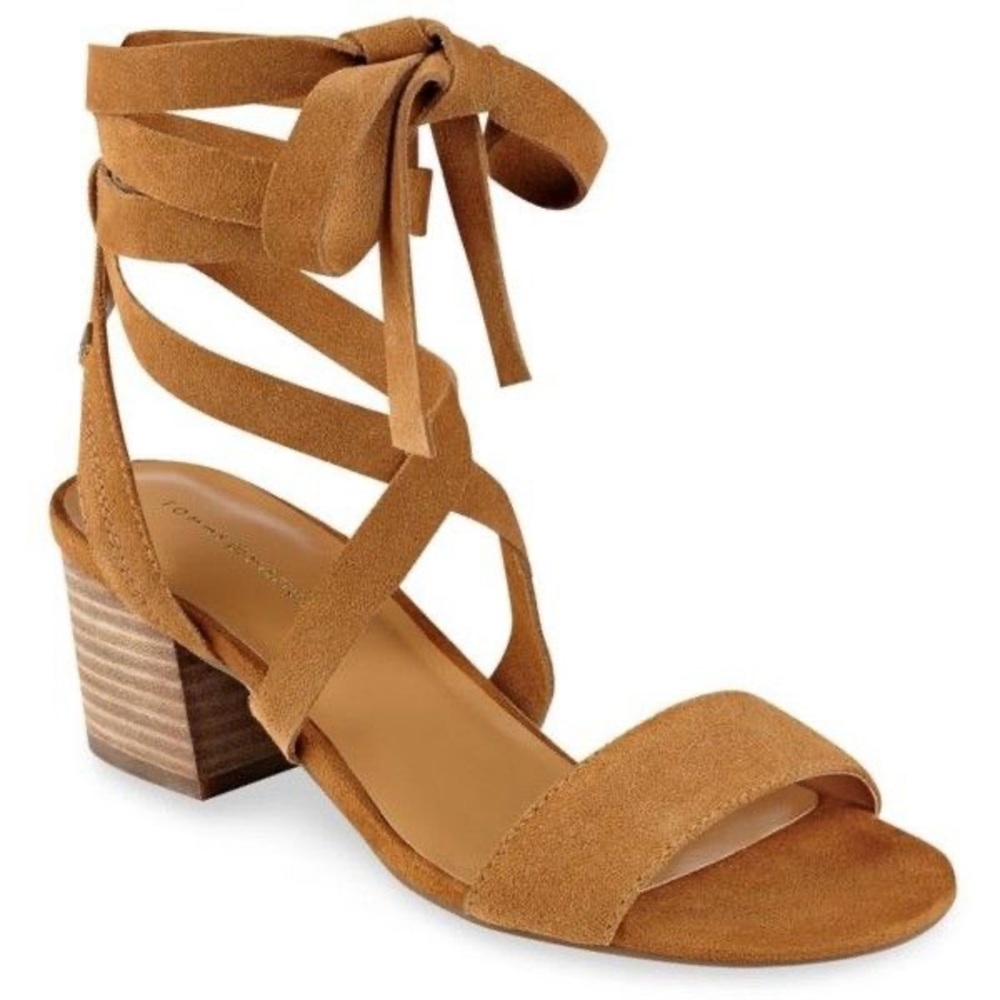 Tommy Hilfiger Suede Block Heel Sandal